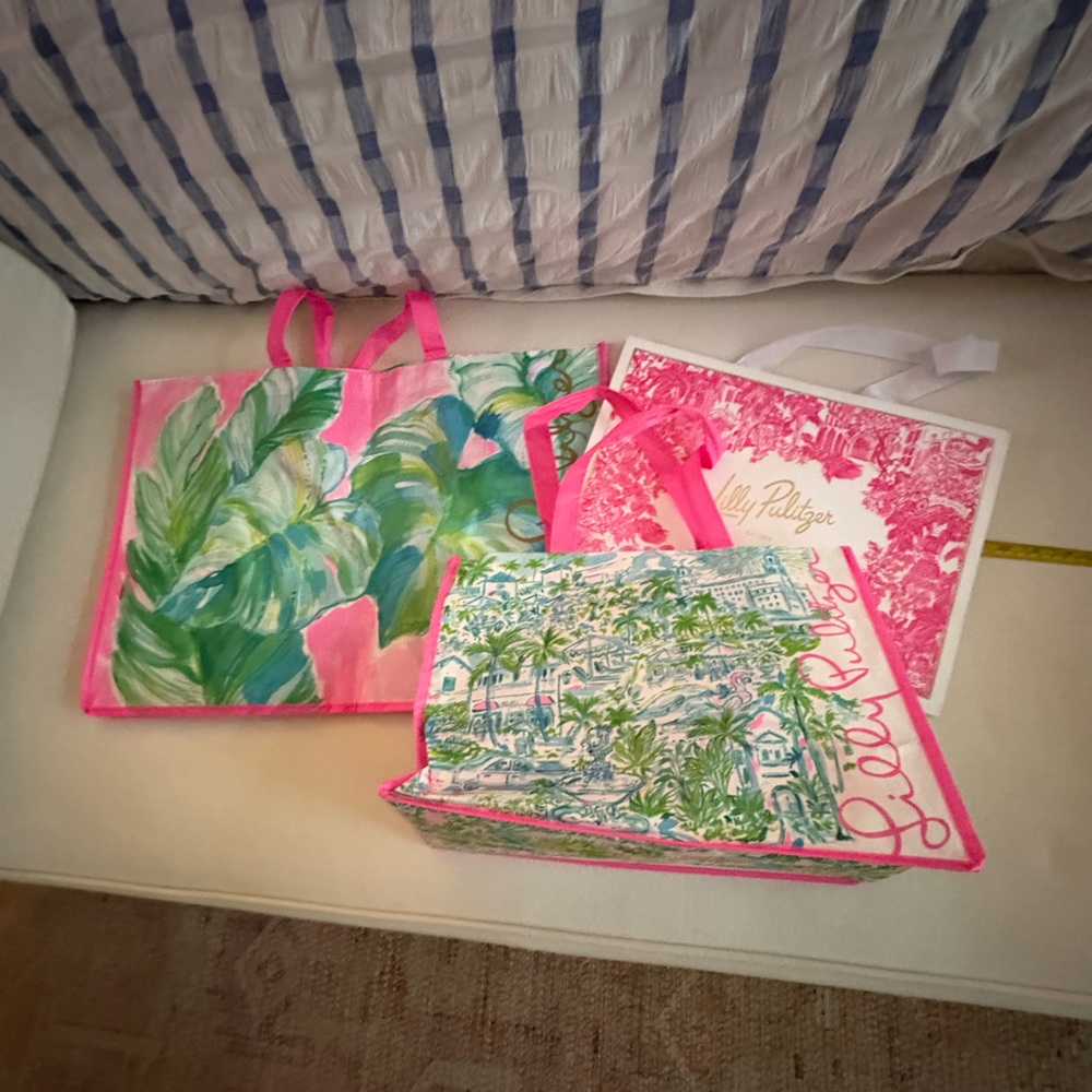 ✳️ Lilly Pulitzer Tote Bags Set of 3